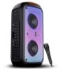 boAt Partypal 300/320 Speaker with 120 W Signature Sound, Karaoke with Built-in Mic, Up to 6 hrs Playtime, TWS Mode, Bluetooth v5.3, AUX Port, & USB Type-C Port(Premium Black)