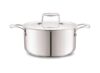 Cello Tri-Ply 24 cm Stainless Steel Cookware Casserole, 5.5 LTR | Tri-Ply Bottom Casserole with SS Lid | Induction and Gas Stove Friendly | for Biryani/Pulao/Halwa/Curries | Silver