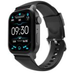 Fire-Boltt Rise Smart Watch, 1.85″ HD Display, Metal Body with Bluetooth Calling, Rotating Crown, AI Voice Assistant, 120 Sports Modes, Neon UI, SpO2 & Heart Rate Monitoring (Black)