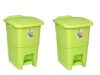 ARISTO splash plastic pedal dustbin 25 L GREEN&GREEN PACK OF 2
