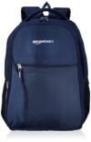 Amazon Basics 29 L Laptop Backpack for Men & Women | Spacious Front Pocket and Back Padding | For Travel, Outdoor, College |34 L x 18 W x 45 H cm | Navy Blue