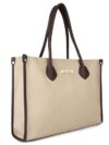 LEGAL BRIBE Womens Textured Shoulder Tote Bag Test (Beige)