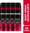 AXE Intense Body Spray  –  For Men(860 ml, Pack of 4)