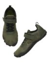 Impakto Barefoot Rooted Wide feet Shoes for Men | Lightweight Running & Training Shoes with Soft Sole & Superior Grip | Running, Jogging Regular Gym Shoes for Men Olive