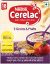 Nestle Cerelac 5 Grains & Fruits From 18 to 24 Months Cereal(300 g, 18+ Months)