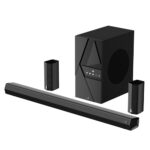 boAt Aavante Bar 3600, 500W Signature Sound,5.1CH Surround Sound, Wall Mountable Design, Bass & Treble with Master Remote Control, Bluetooth Sound Bar, Home Theatre Soundbar Speaker (Premium Black)