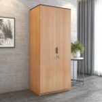 Nilkamal Milford Neo 2 Door Wardrobe Without Mirror | Engineered Wood Almirah | 1 Year Warranty | Urban Teak