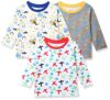 MINITATU Boy’s Regular T-Shirt (MT-3256L-MM_Multicolor6 7-8 Years)