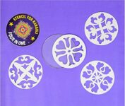 Klassic Plastic Rangoli Stencils with 4 Different Design Patterns for floor used in Diwali and other festive occasions (Multicolor,Pack of 4)