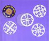 Klassic Plastic Rangoli Stencils with 4 Different Design Patterns for floor used in Diwali and other festive occasions (Multicolor,Pack of 4)