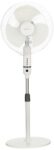 amazon basics High-Speed Oscillating Pedestal Fan I 3 Adjustable Fan Speeds | Rust Resistant Body, Adjustable Length | RPM 2200 | 400mm Sweep Length (White)