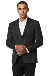 Allen Solly Men’s Blazer (ASBZMSLFG32805_Black