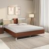 Nilkamal Alps Meta Without Storage | 1 Year Warranty Engineered Wood Queen Bed (Finish Color – Walnut, Delivery Condition – Knock Down)