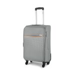 Safari Prisma Neo 67Cm Medium Checkin Trolley Bag Poyester Expandable Soft Luggage, 4 Wheels 360 Degree Wheeling, Travel Bag, Suitcase for Travel, Trolley Bags for Travel Medium Size, Grey