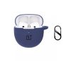 Printme Silicone Compatible for OnePlus Buds Nord CE Case Cover, Soft Shockproof Protective Case Cover with Metal Keychain (Midnight Blue)