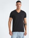 TOMMY HILFIGER Solid Men Round Neck Black T-Shirt