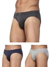 Levi’s Men’s Cotton Style #011 Comfort Regular Fit Solid Brief (Pack of 3) (#011-BRIEF-LT GMEL/NMEL-P3_Lt, Dk. Grey Melange,N.Melange_XL)