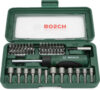 Bosch 46 Piece Screwdriver Set (Black and Silver)(Pack of 46)
