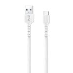EVM Type-C Data & Sync Cable (1 Meter, 3 Amp) – High-Speed Charging & Sync Cable, Tangle-Free, Sturdy & Durable, 1 Year Warranty (EVM-C-015-White)