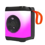 VEHOP HARP Wireless 8W Bluetooth Speaker with RGB Light & Mobile Holder, Large Battery with Fast Charging, Loud Sound and Thumping Bass, Also Support Pen Drive, SD Card & Call Function
