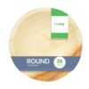 Clazkit 25 Pack Areca Deep Round Bowl| Like Wooden Bamboo | Eco Friendly, Biodegradable, Use and Throw Small Dona | for Serving Pasta, Soup & Snacks | Birthday, Wedding & Party | 5 Inch