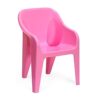 Nilkamal Kids Plastic Chair for Living Room with Arm | 1 Year Warranty | Stackable Plastic Chair for Home, Kids Room, Living Room, Outdoor|Pink Colour|EEZYGOBBY