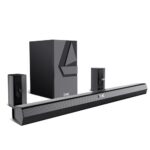boAt Aavante Bar Azure Pro, 550 W Sound, 5.1CH with Wireless Rear Satellite Speakers, EQ Modes, BTv5.4,Multiple Ports, Master Remote, Bluetooth Sound Bar, Home Theatre Soundbar Speaker (Premium Black)