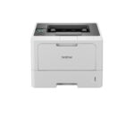 Brother HL-L5210DN Auto Duplex Laser Monochrome Printer, 48 PPM Print Speed, LCD Display, 1 GB Memory, LAN, USB, 250 Sheet Paper Tray, 11000 Pages Inbox Toner,White