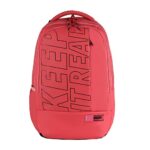 Gear Keep It Real 40L Large Water Resistant School Bag/Casual 4 Compartment Backpack/Daypack/Travel Standard Backpack/Kids Bag/College Bag For Boys/Girls/Men/Women (Pink-Black)