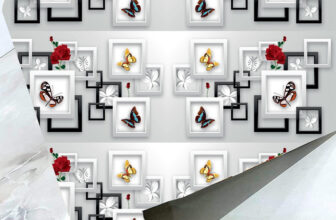 HD PRINT HOUSE Floral & Botanical Multicolor Wallpaper(127 cm x 40 cm)