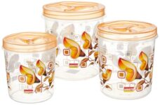 Aristo Store Queen Air-Tight Storage Container set of 3,Tranparent