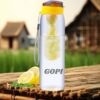 GOPI Infuse Plastic Water Bottle | Detox Bottle with Infuser Chamber | Leakproof Plastic Bottle with Wide Mouth Opening | Ideal for Gym, Office, Travel | 800ml, Yellow