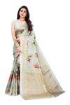 Yashika Women’s Art Silk Saree With Blouse Piece (Pudina Blue_Blue)