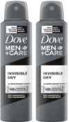 DOVE Men+Care Invisible Dry Spray Antiperspirant Deodorant (Pack of 2) Deodorant Spray  –  For Men(500 ml, Pack of 2)