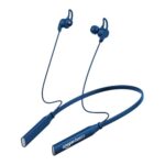 amazon basics in-Ear Bluetooth 5.0 Wireless Neckband with Mic, Up to 13 Hours Playback Time, Magnetic Earbuds, Noise Cancellation, Voice Assistant, Dual Pairing and IPX5 Rated (Blue)