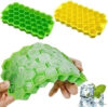 NRUTVA CREATION ICE TRAY Green, Yellow Silicone Ice Cube Tray(Pack of1)