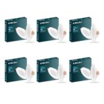 Bajaj Ivora Compact Downlight | 5W LED Downlight | for Smaller Spaces | Long Life of 25000 Hours | Soothing Light (Warm Day Light, Pack of 6)