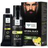 Bombay Shaving Company Beard Color For Men | Natural Black Beard Color | Long Lasting | Paraben And Sulfate Free | 60ml