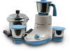 Pigeon Glory 550 W Mixer Grinder (Multicolor, 3 Jars) with IB 3 Ltr Pressure Cooker Special Combo(14453 | 3 Jars | White, Blue)