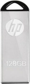 HP v220w 128 GB Pen Drive Compatible with Laptop, Audio Player, Mobile, Tablet, Desktop Computer USB 2.0 Metal Case(Grey, Black)