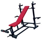 Spanco 8 in 1 Double Support Multipurpose Weight Lifting Bench(Incline/Decline/Flat/Leg Exerciser/Lats Excerciser/Dips Stand/Push Up Stand)- 95 kg Holding Capacity for Full Body Workout
