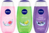 NIVEA Waterlily, Lemon Oil and Power Fruit Shower Gel(3 x 250 ml)