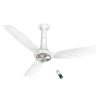 Havells 1200mm Inox BLDC Ceiling Fan | Remote Controlled, Smart Fan, IoT Enabled, Alexa & Google Home Compatible | 5 Star Rated, Upto 60% Energy Saving, 2 Year Warranty | (Pack of 1, Pearl White)