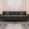 FURNY Gracia 3 Seater Fabric Sofa Set (Grey)