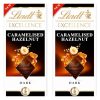 Lindts Excellence Caramelised Hazelnut And Crispy Caramel Pieces With Rich And Smooth Dark Chocolate 100g (Pack of 2)