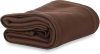 NTS® 300 GSM Special for Heavy Winter Plain Light Weight Polar Fleece Blanket (Brown, Single) (Brown)