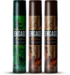 Engage Nature Deo: 2 Woody Musk & 1 Forest Fresh (150ml X 3) Deodorant Spray – For Men(450 ml, Pack of 3)