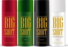 OSCAR Big Shot Deodorant Jazz Club, Privee & Eros (150ml each) Deodorant Spray – For Men(600 ml, Pack of 4)