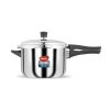 Pigeon by Stovekraft Elite Shine 5 L Tri-Ply Body Outer Lid Pressure Cooker Induction and Gas Stove Compatible that Distributes Heat Evenly for Uniform Cooking (Stainless Steel, Silver)