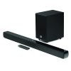 JBL Cinema SB241, Dolby Digital Soundbar with Wired Subwoofer for Extra Deep Bass, 2.1 Channel Home Theatre with Remote, HDMI ARC, Bluetooth & Optical Connectivity (110W)